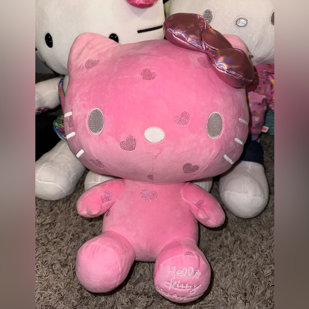 Hello Kitty Pink 50th Anniversary Stuffed Animal
